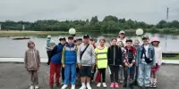 Воспитанники о/л "Парус" на спасательной станции ОСВОД