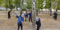 Акция "ЧИСТЫЙ ДВОР" в шестой школьный день