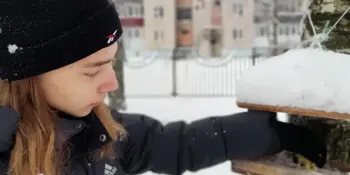 Наполните кормушки для зимующих птиц!