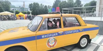 Воспитанники о/л "Парус" на праздновании 110-летия милиции